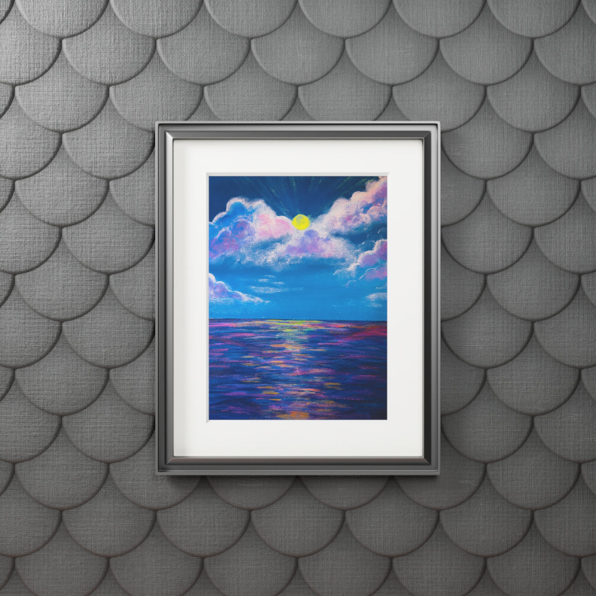 “Holographic Sunset” Passepartout Giclée Print