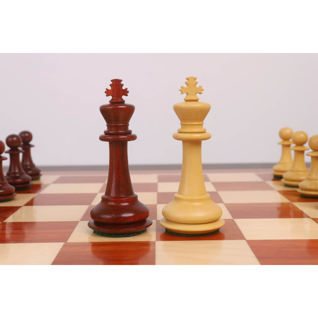 3.9" Heritage Series Staunton Chess Set (Chess Pieces Only) Bud Rosewood & Boxwood