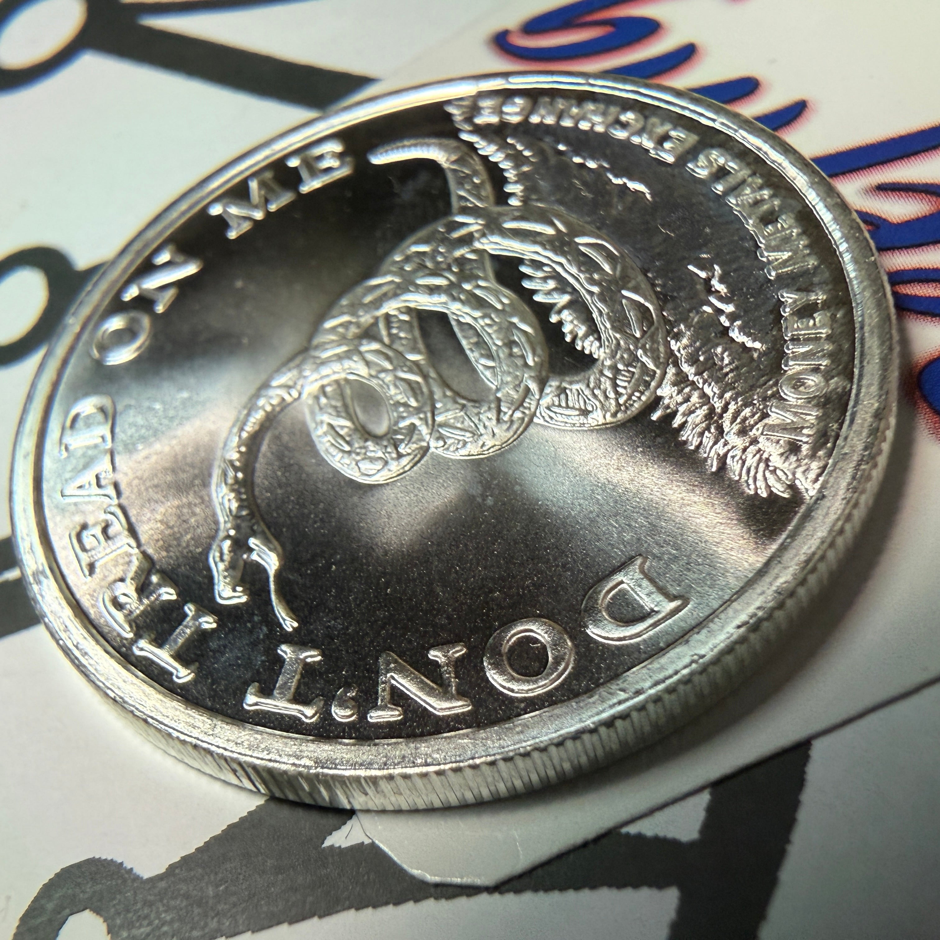 Bullion Silver Round • Don’t Tread on Me ✋🏻 Coin 🪙 .999 Silver Round Bullion