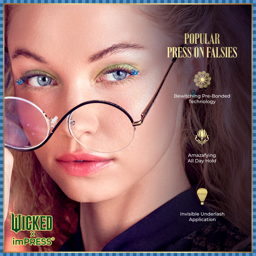 KISS Products Wicked by imPRESS Press-On Self Adhesive False Eyelashes Ozspresso 12ct