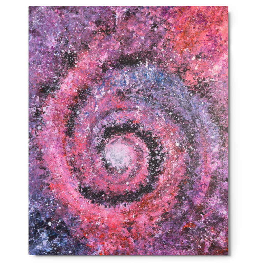 The abyss beginning end vortex showcased in ultraviolet aluminum print