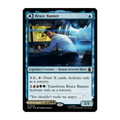 A single Magic: The Gathering trading card featuring Bruce Banner, shown against a plain white background. The card has a black border with blue frame accents and artwork of Bruce Banner in a lab setting.