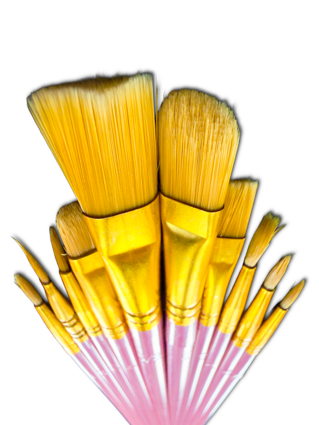 Artist Brushes 10pcs Pink