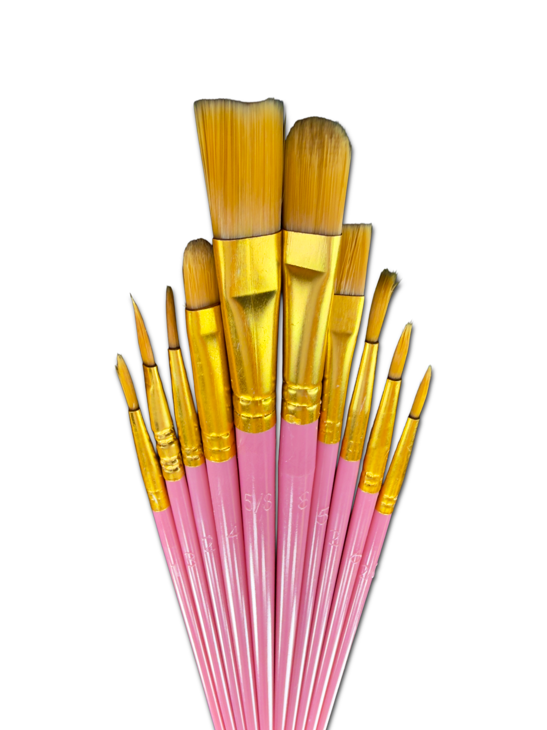 Artist Brushes 10pcs Pink
