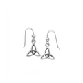 Celtic Trinity Knot Earrings Sterling Silver