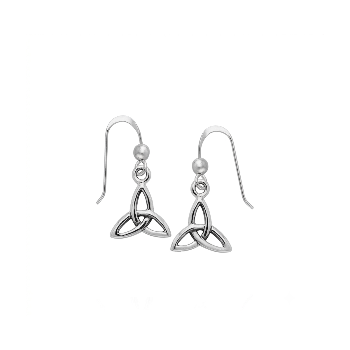 Celtic Trinity Knot Earrings Sterling Silver