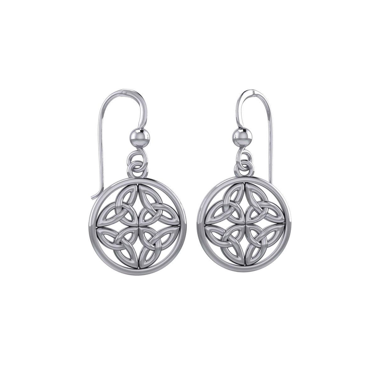 Celtic Triquetra Sterling Silver Earrings
