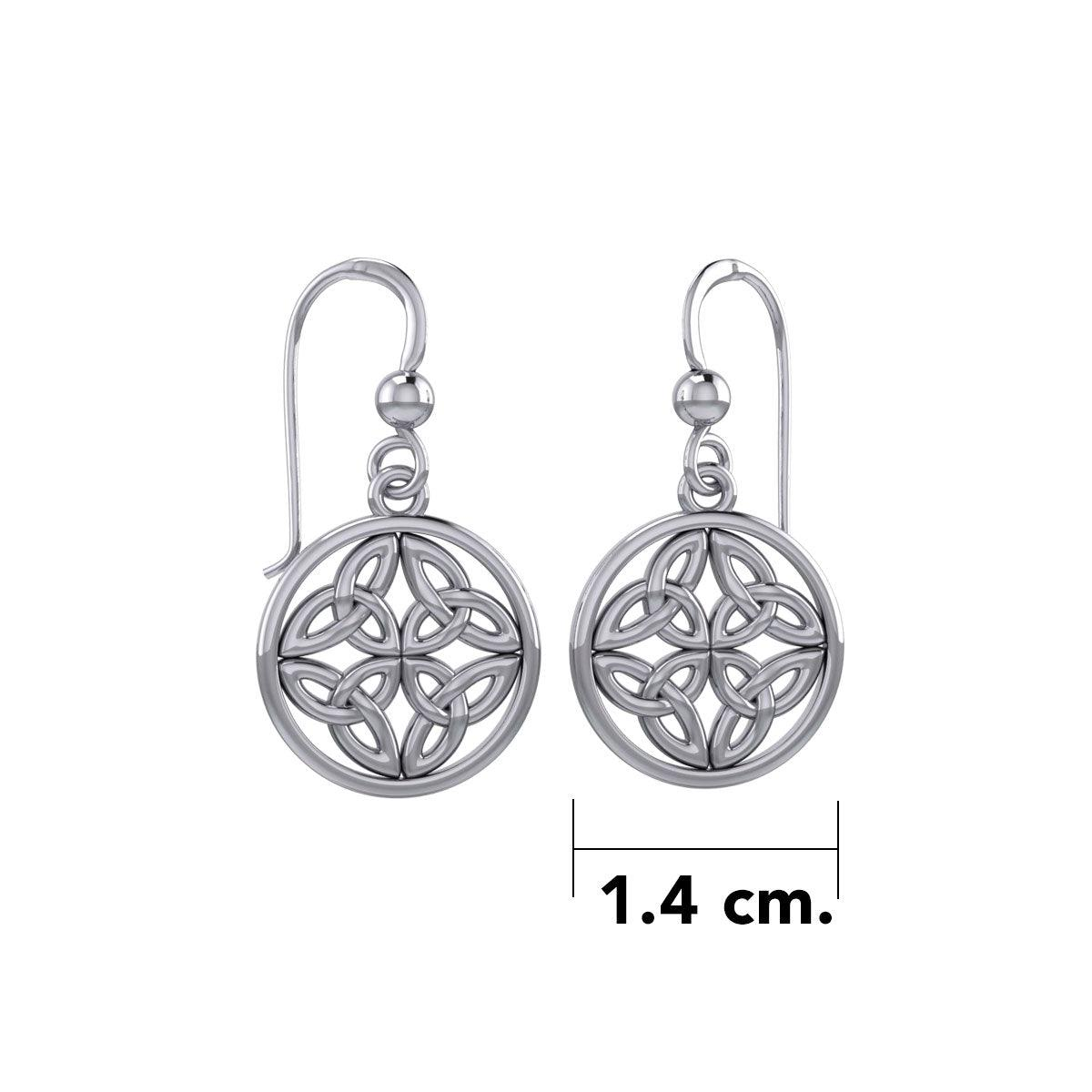 Celtic Triquetra Sterling Silver Earrings