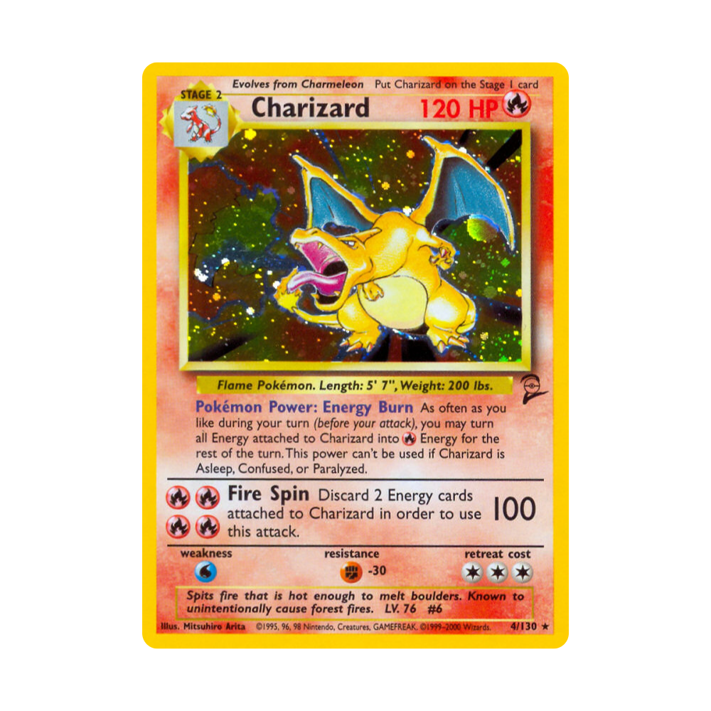 Charizard 004/130 Base Set 2 Holofoil