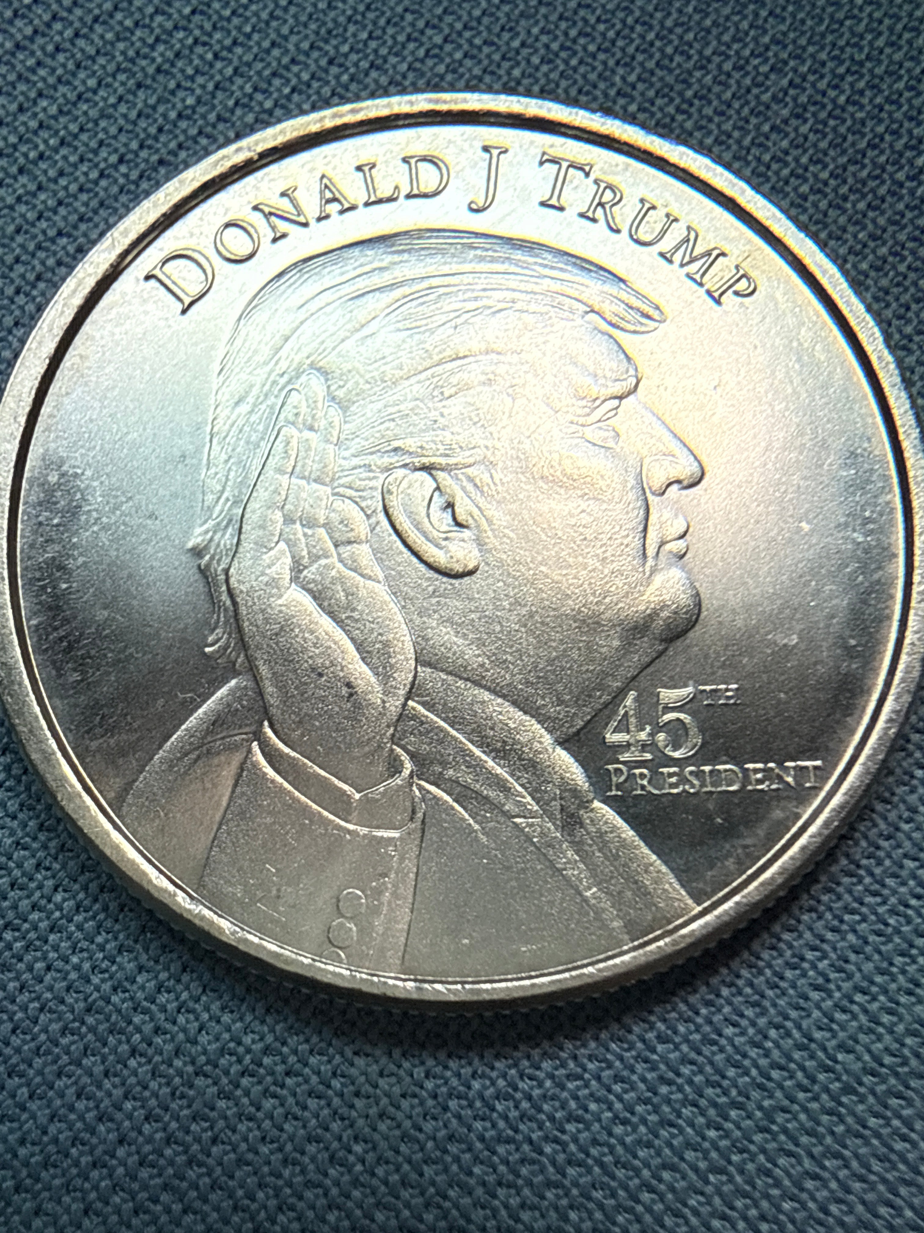 Bullion Silver Round • Donald Trump ✋🏻 Coin 🪙 45th President Coin .999 Silver
