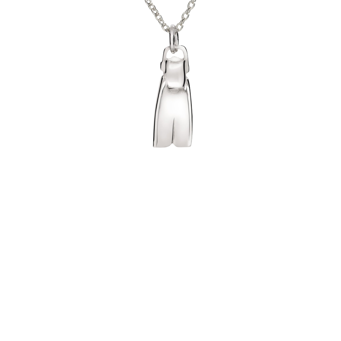 Dive Fin Pendant Necklace