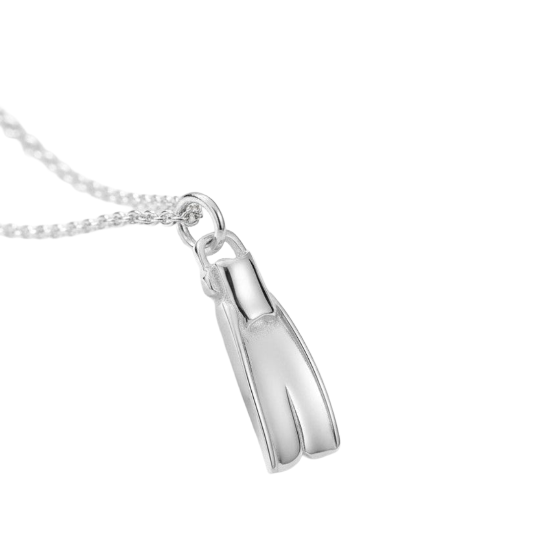 Dive Fin Pendant Necklace