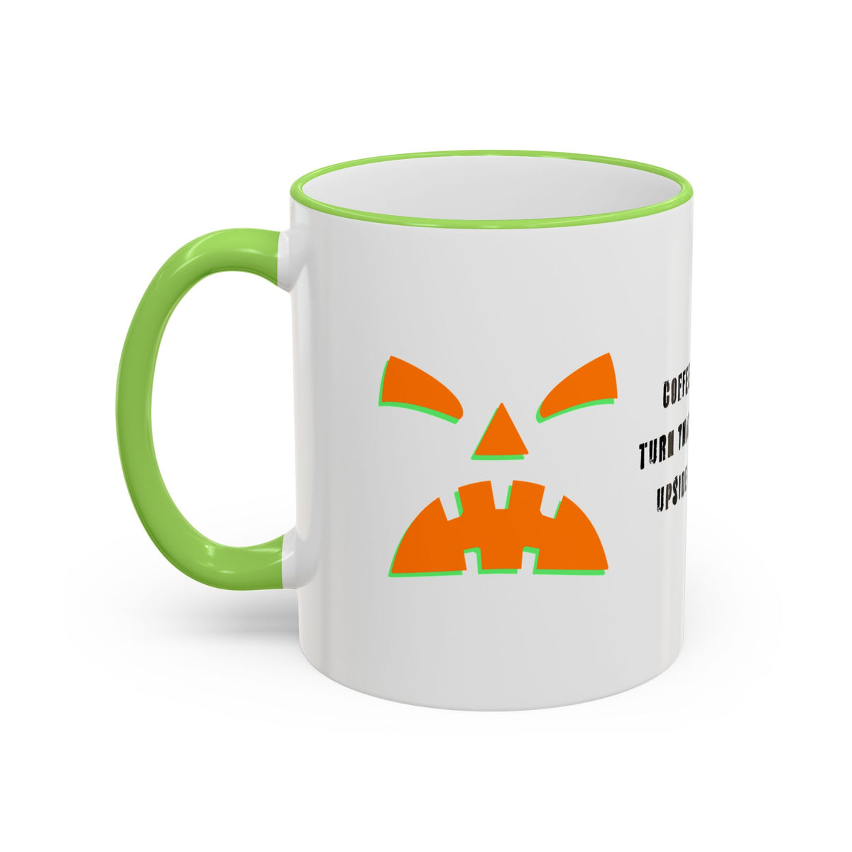 “Frankie Coffee Face” Coffee Will Turn That Frown Upside Down Halloween Mug