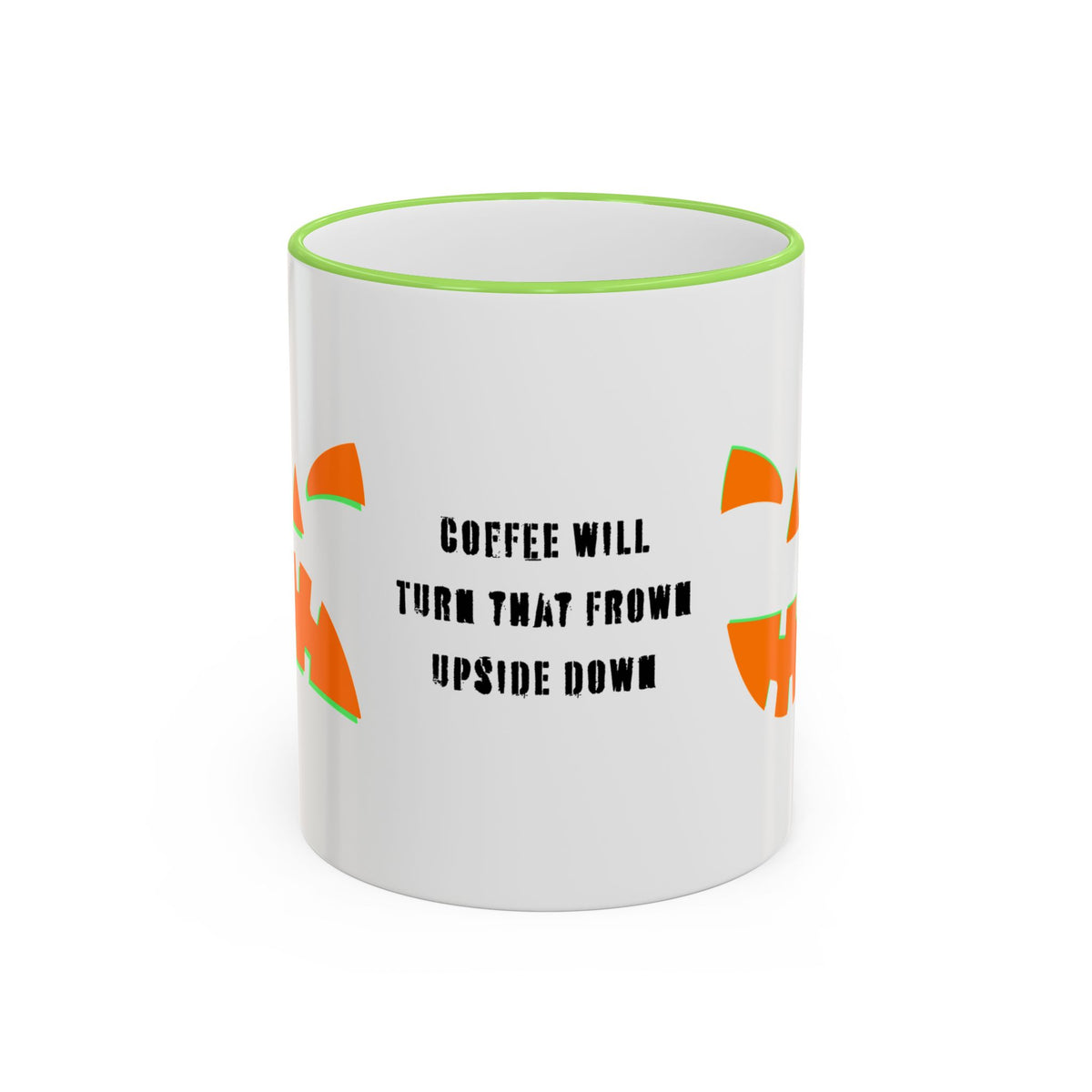 “Frankie Coffee Face” Coffee Will Turn That Frown Upside Down Halloween Mug
