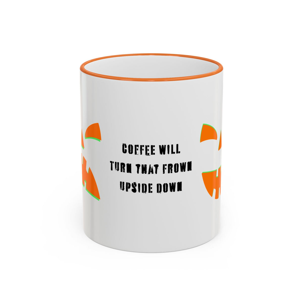 “Frankie Coffee Face” Coffee Will Turn That Frown Upside Down Halloween Mug