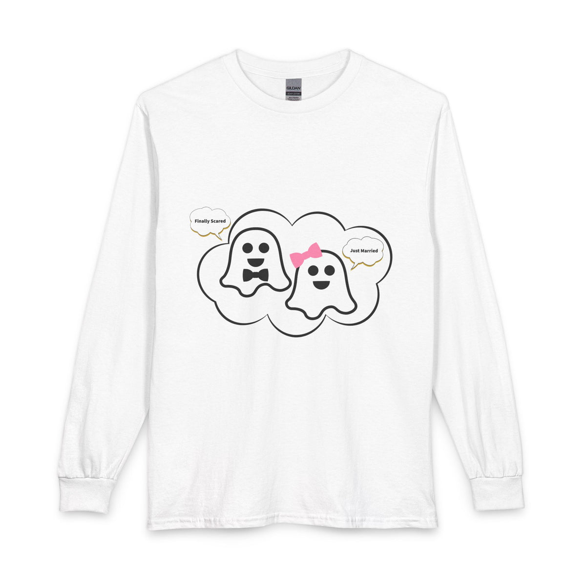 “Freedom Asylum” Cute Ghost Couple Long Sleeve T-Shirt