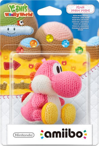 Pink Yoshi Wooly World Amiibo