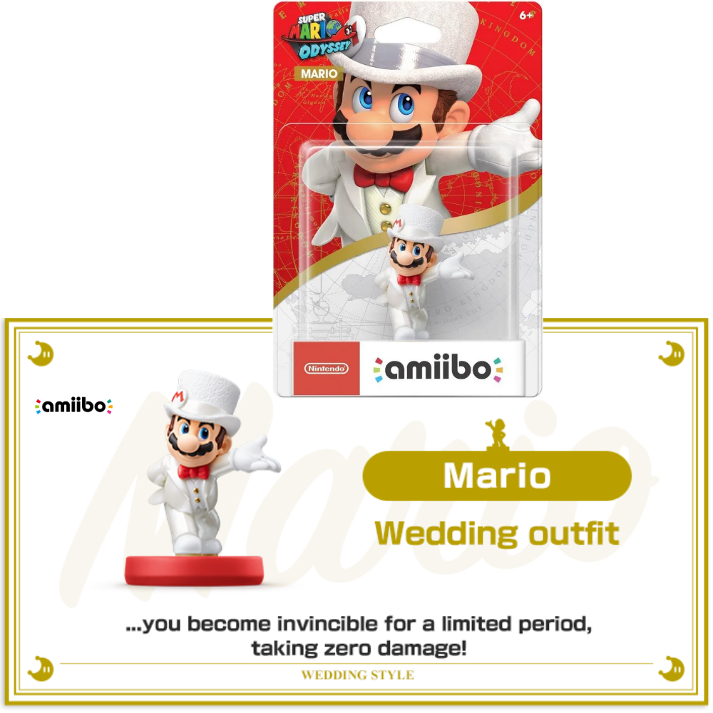 Mario Wedding Super Mario Odyssey Amiibo