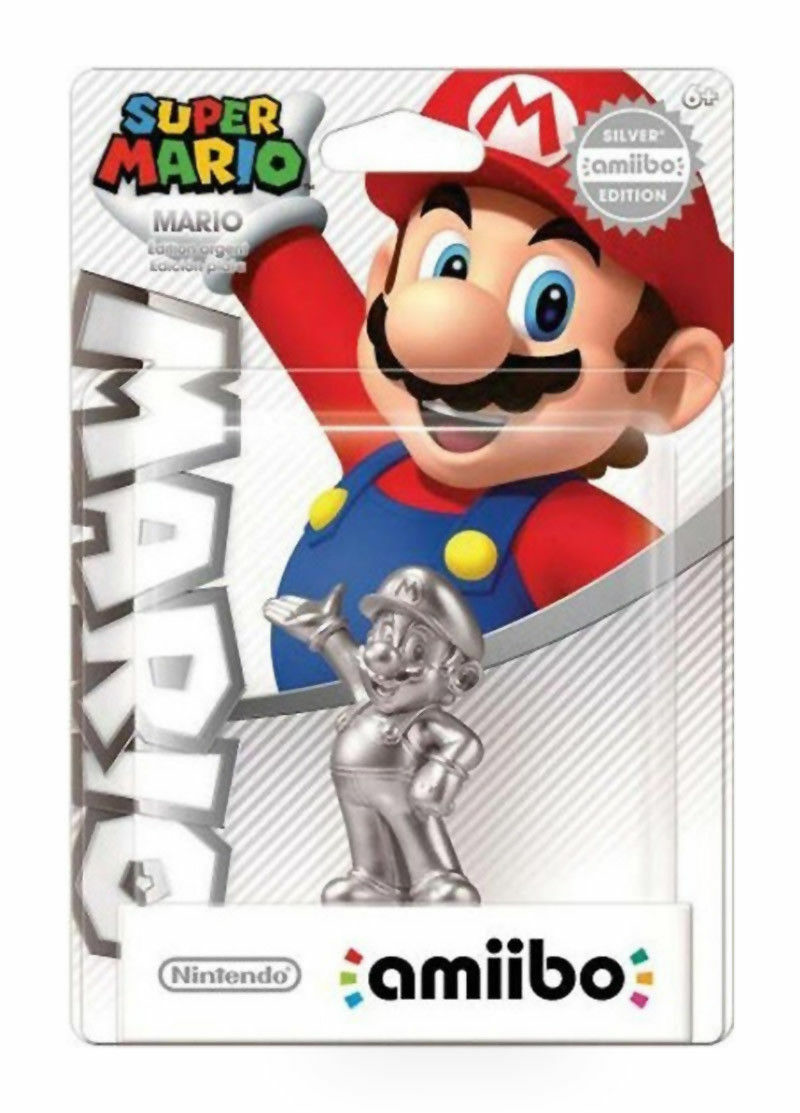 Silver Mario Amiibo Wii U