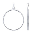 Silver Pendant Coin Mount, American Eagle