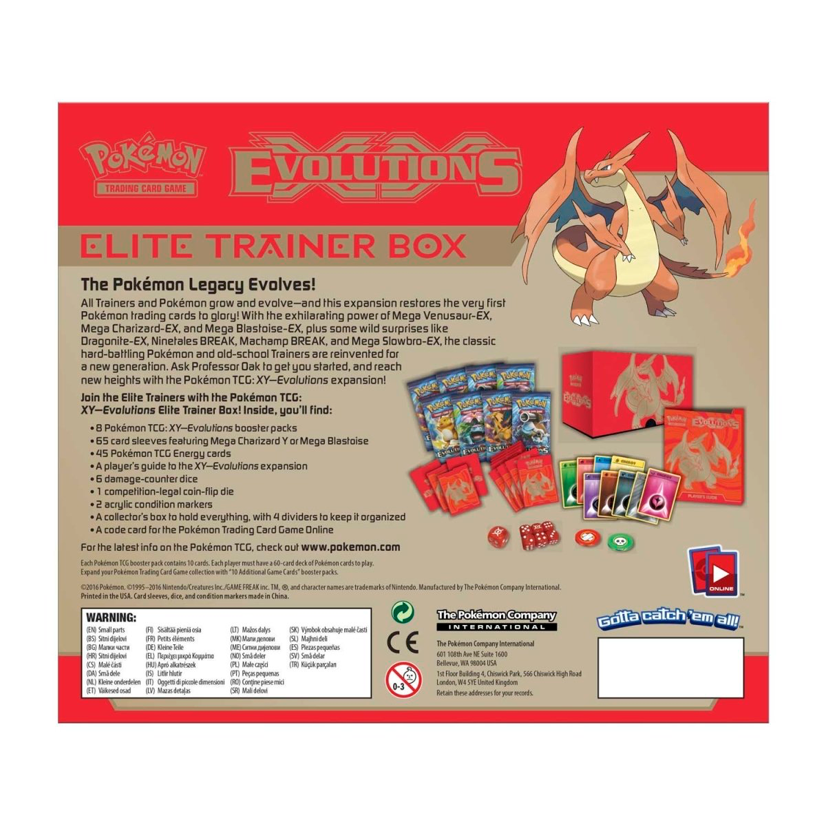 Pokémon TCG XY Evolutions Elite Trainer Box Mega Charizard Y