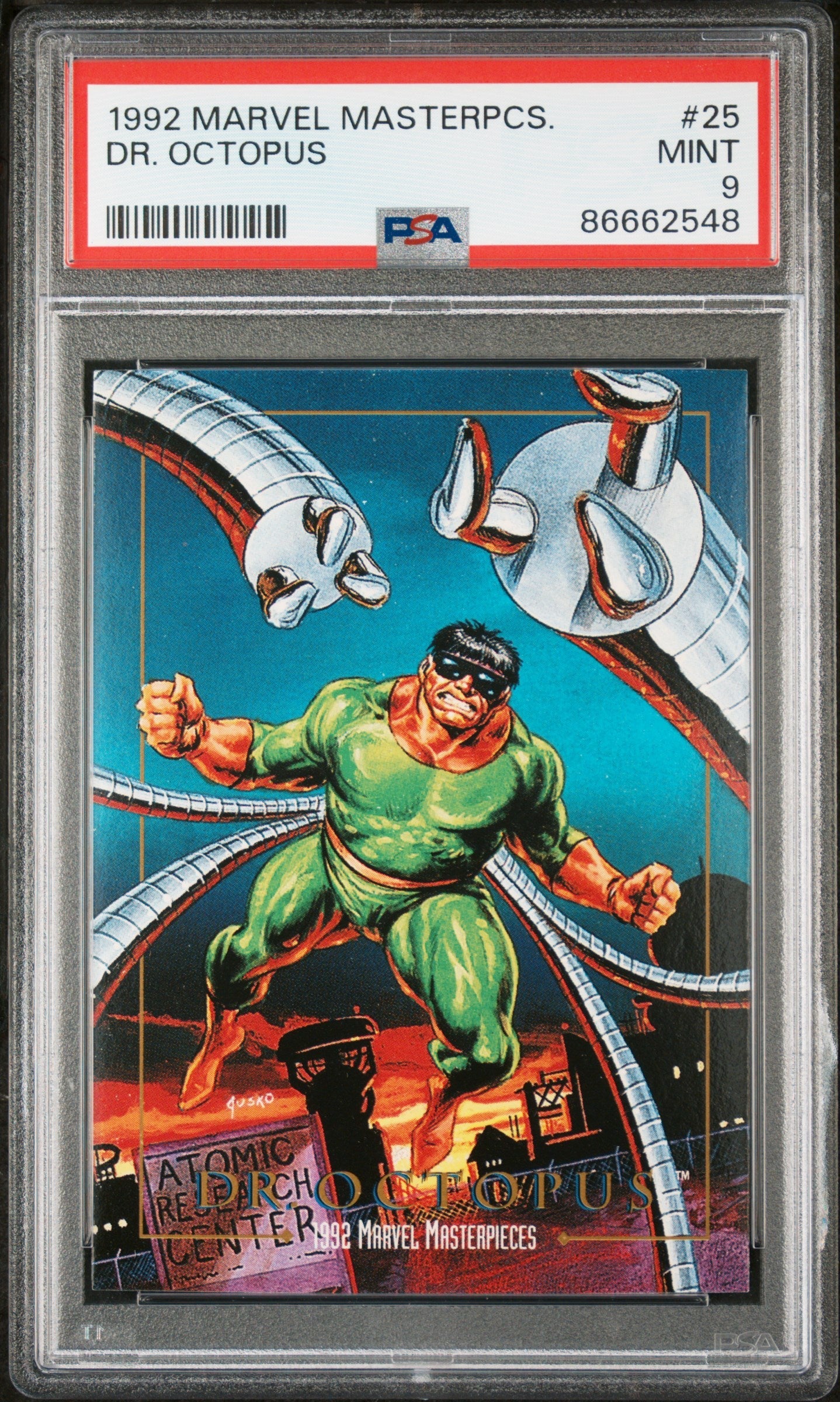 1992 MARVEL MASTERPIECES DR. OCTOPUS  #25 - PSA 9