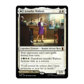 A single trading card featuring Jennifer Walters from Magic: The Gathering Marvel Superheroes shown against a plain white background. The card has a black border, cream text boxes, and artwork depicting Jennifer Walters in a purple dress standing in an courtroom.