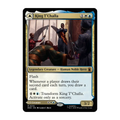 A Magic: The Gathering trading card titled 'King T'Challa' from the Marvel Superheroes expansion, featuring artwork of a royal figure King T’Challa and card text on a black border.
