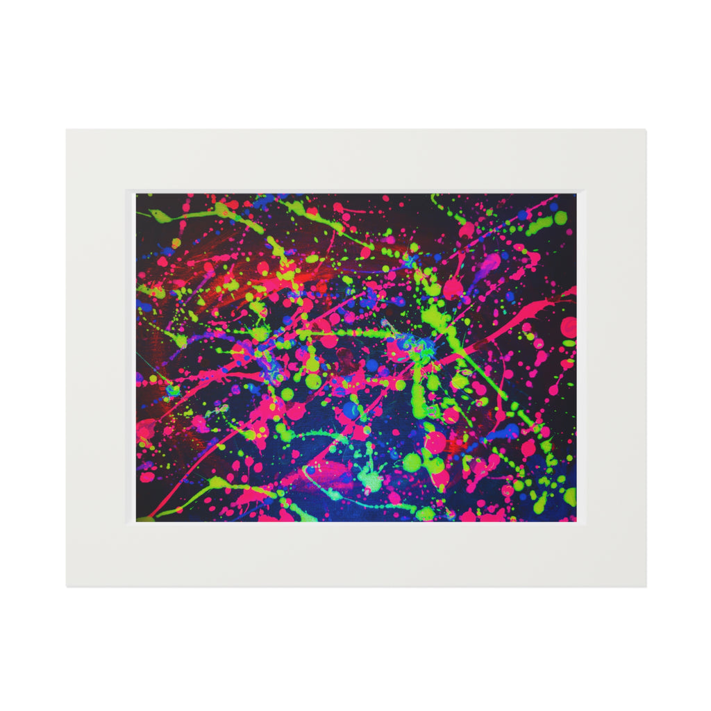 “Neon Reverie” Passepartout Giclée Print