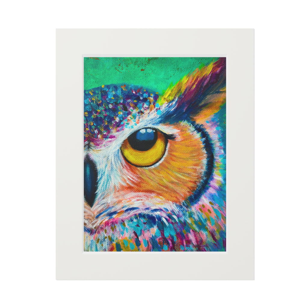 “Owl See You” Passepartout Giclée Print