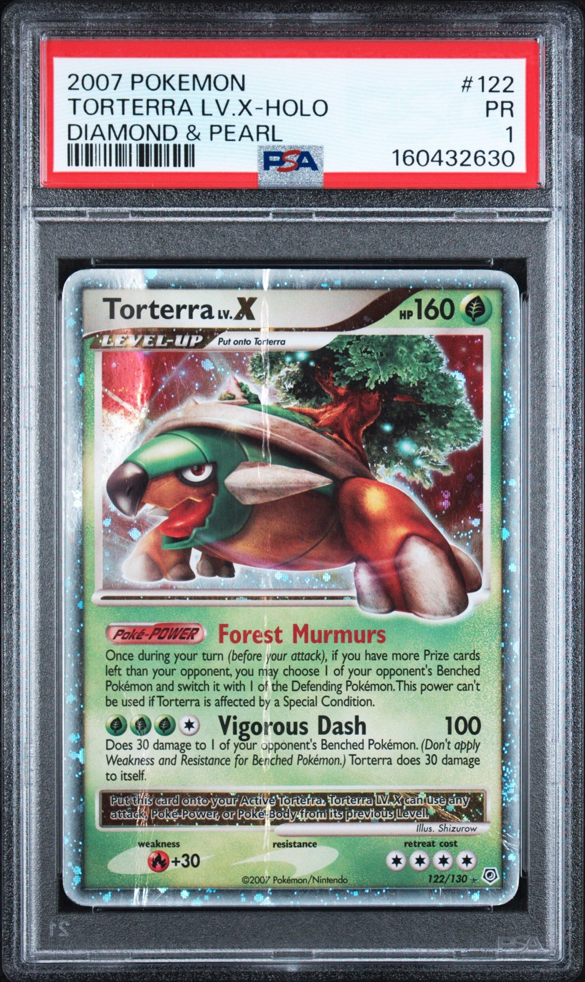 PSA 1 2007 Torterra LV.X #122 Diamond & Pearl