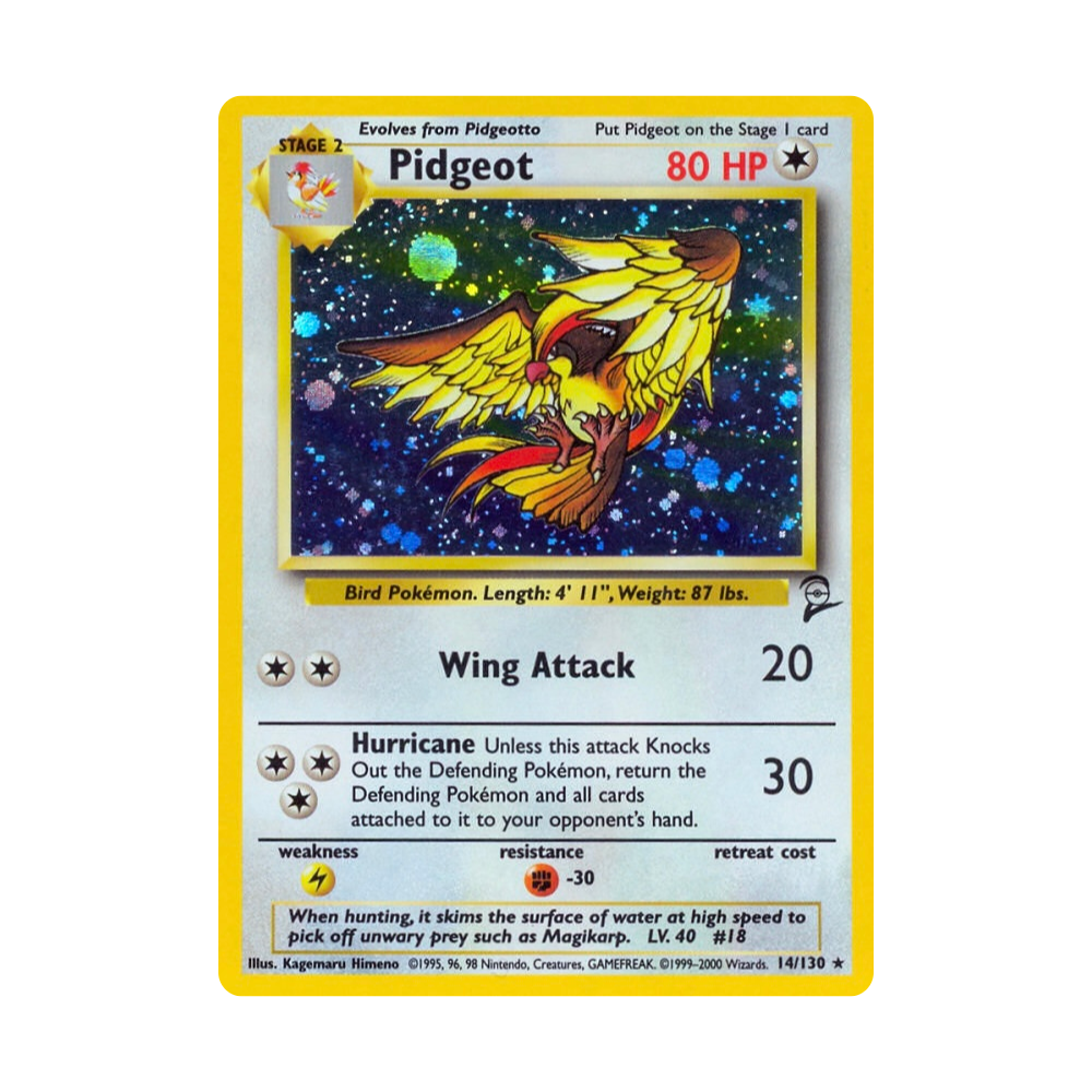 Pidgeot 014/130 Base Set 2 Holofoil