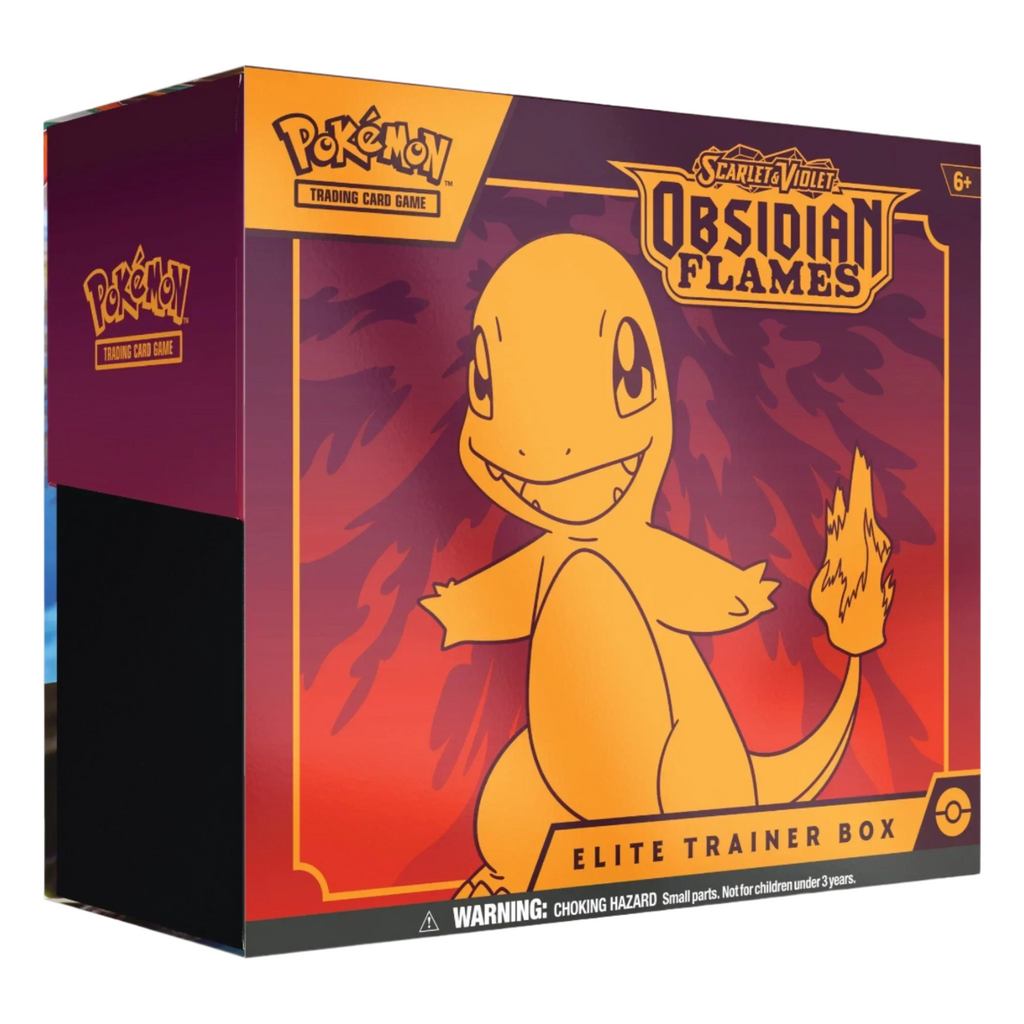 Pokémon Obsidian Flames Elite Trainer Box Package Charmander illustration
