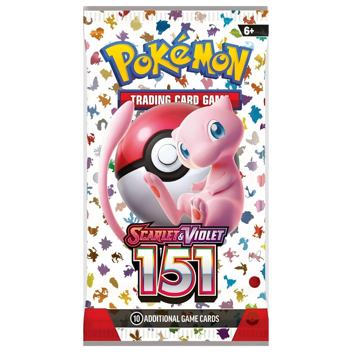 Pokémon TCG 151 Booster Pack featuring Mew Artwork