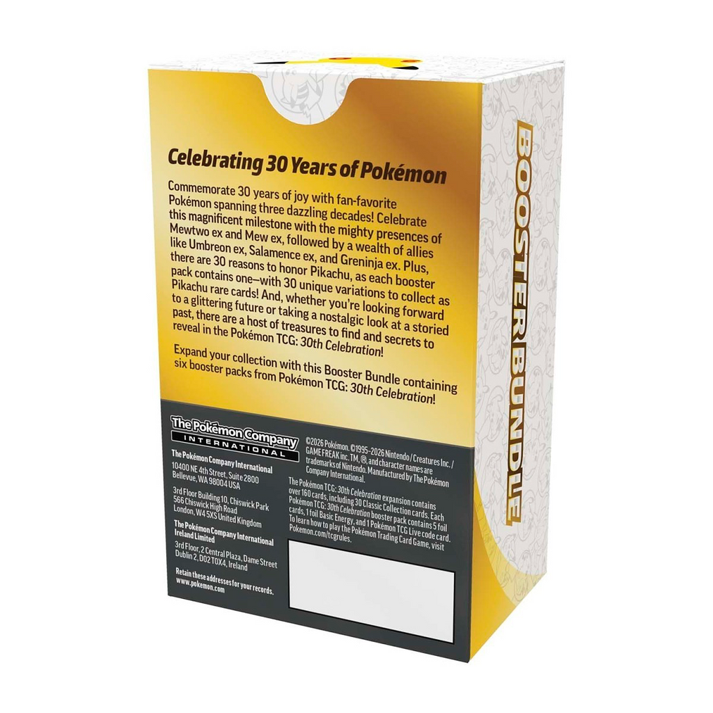 Pokémon TCG 30th Celebration Booster Bundle