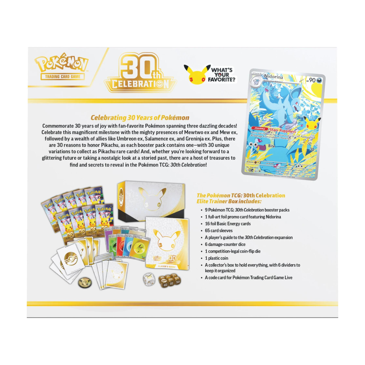 Pokémon TCG 30th Celebration Elite Trainer Box