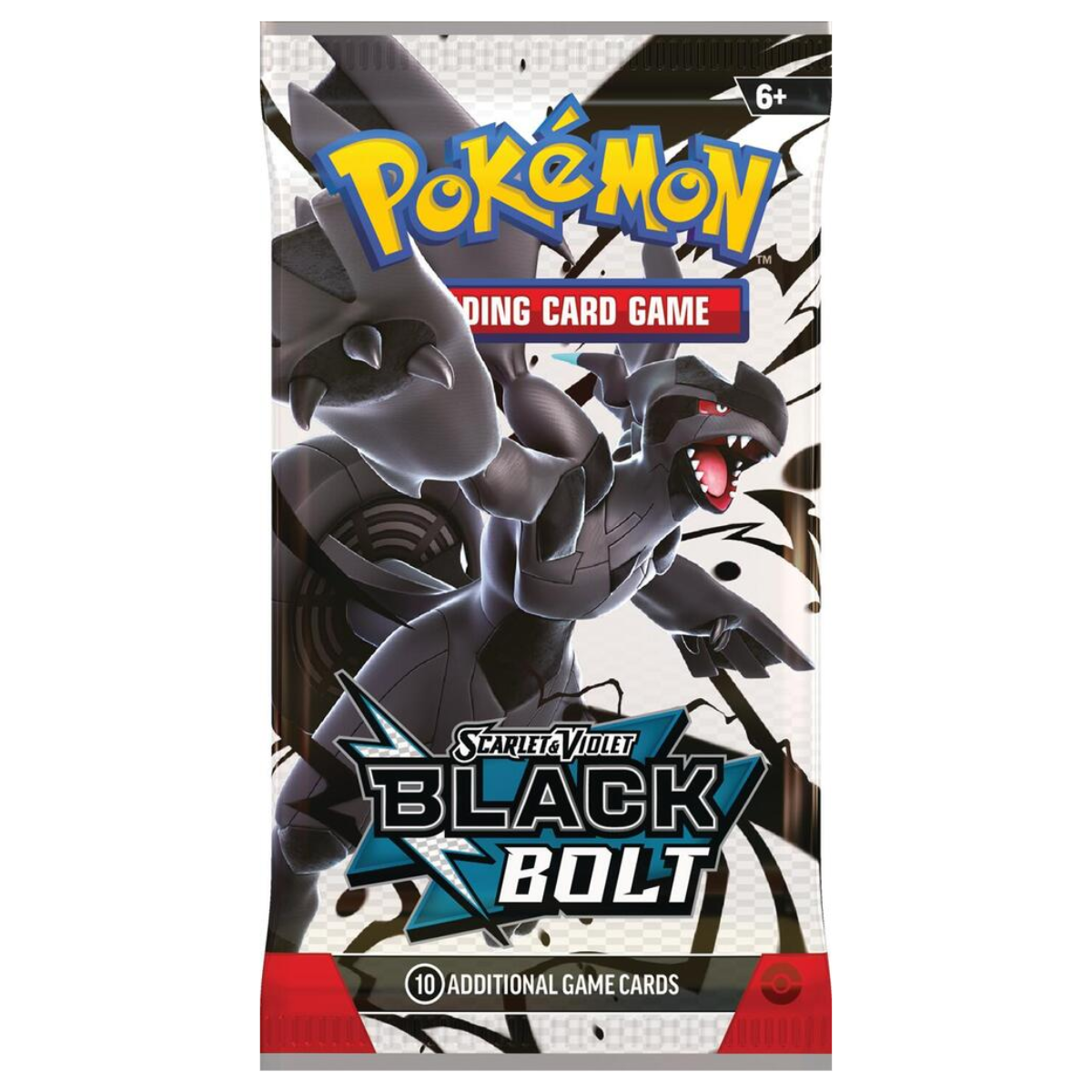 Pokémon TCG Black Bolt Booster Pack Featuring Zekrom Artwork