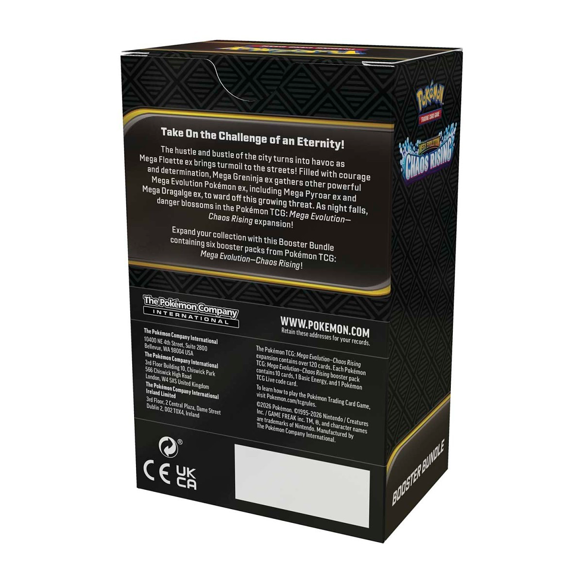 Pokémon trading card game booster bundle with text and branding no upc