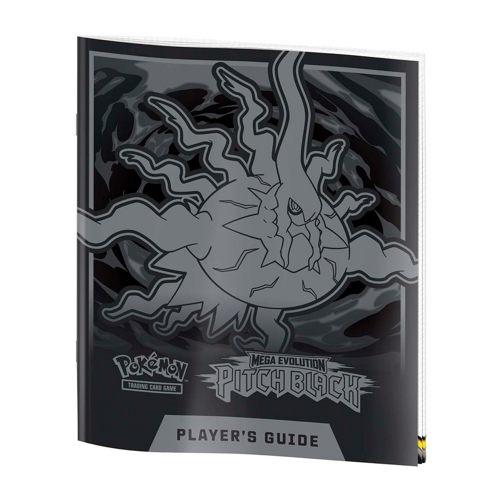 Pokémon Mega Evolution Pitch Black Player's Guide with Darkrai design on white background