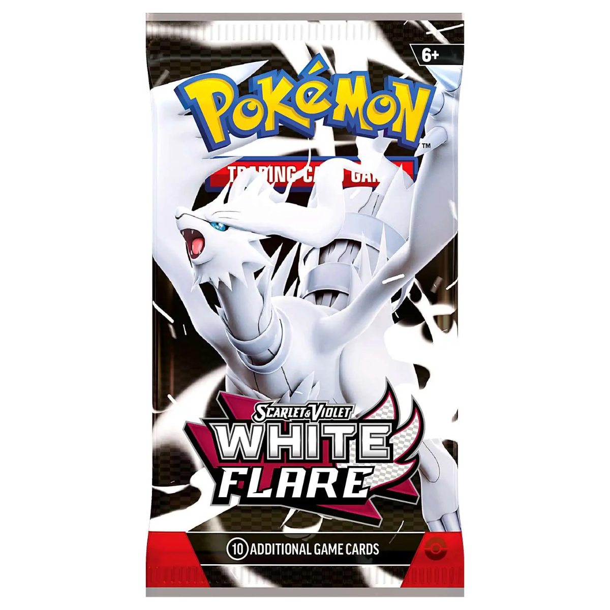 Pokémon TCG White Flare Booster Pack Featuring Reshiram Artwork