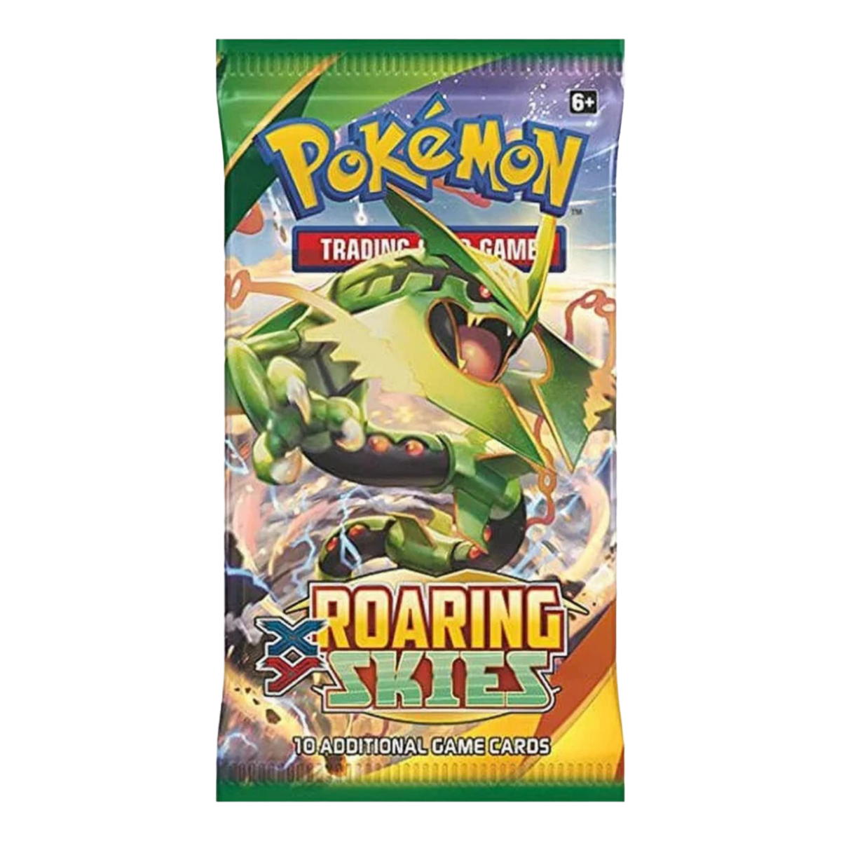 Pokémon TCG XY Roaring Skies Booster Pack Showcasing Rayquaza Artwork