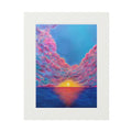 “Powder Sunset” Passepartout Giclée Print