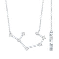 Constellation Sagittarius Zodiac Sign Necklace Certified Moissanite