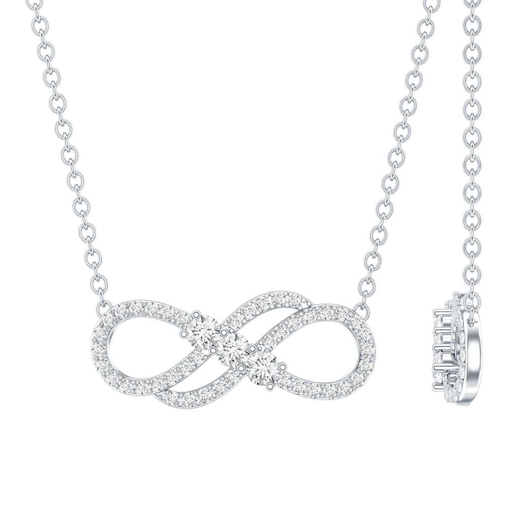 .35 CT Infinity Necklace Moissanite
