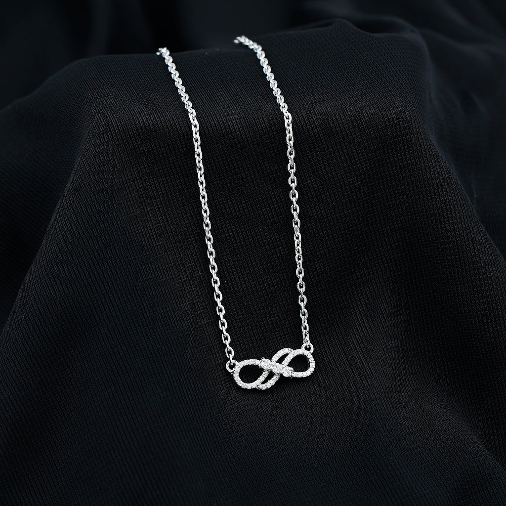 .35 CT Infinity Necklace Moissanite