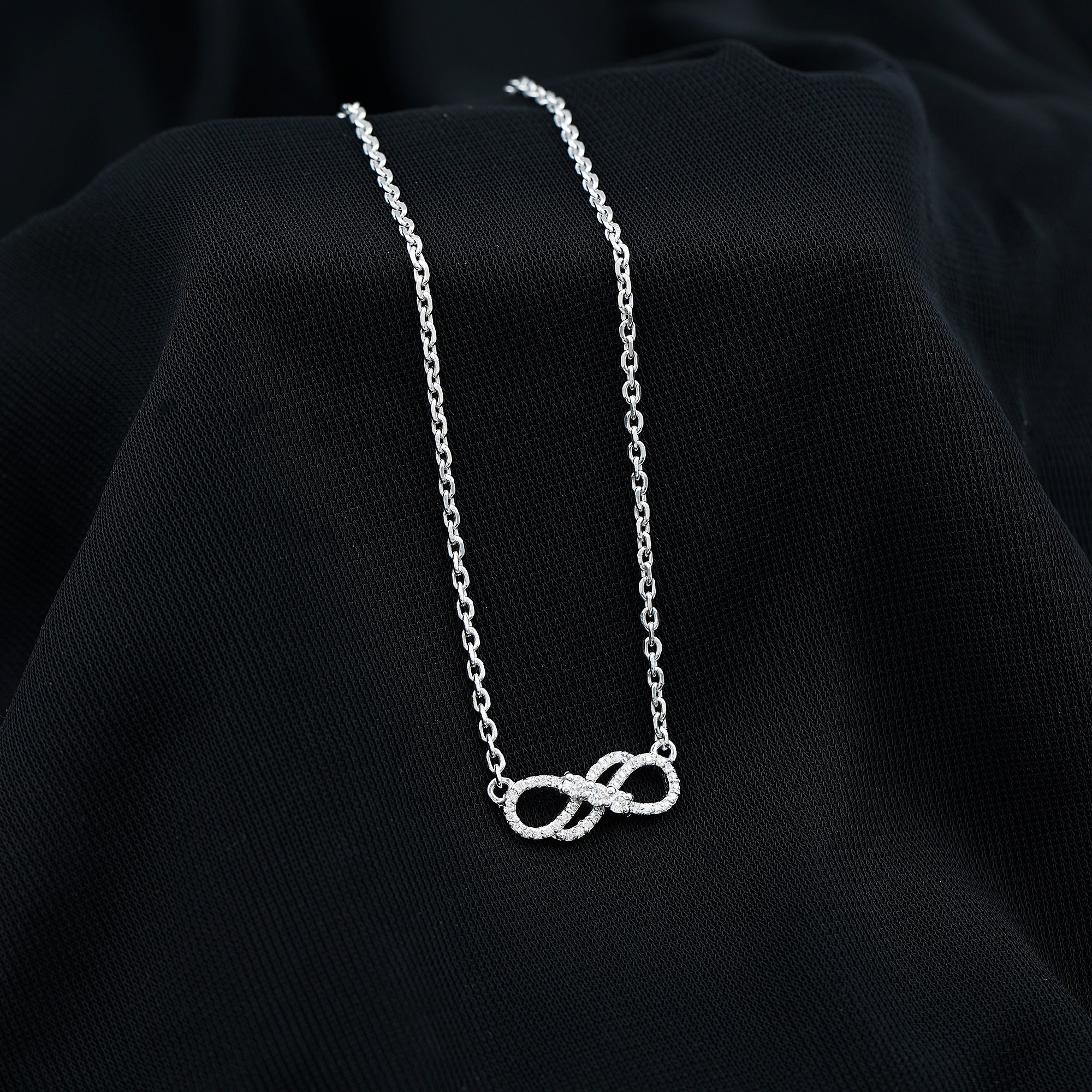 .35 CT Infinity Necklace Moissanite