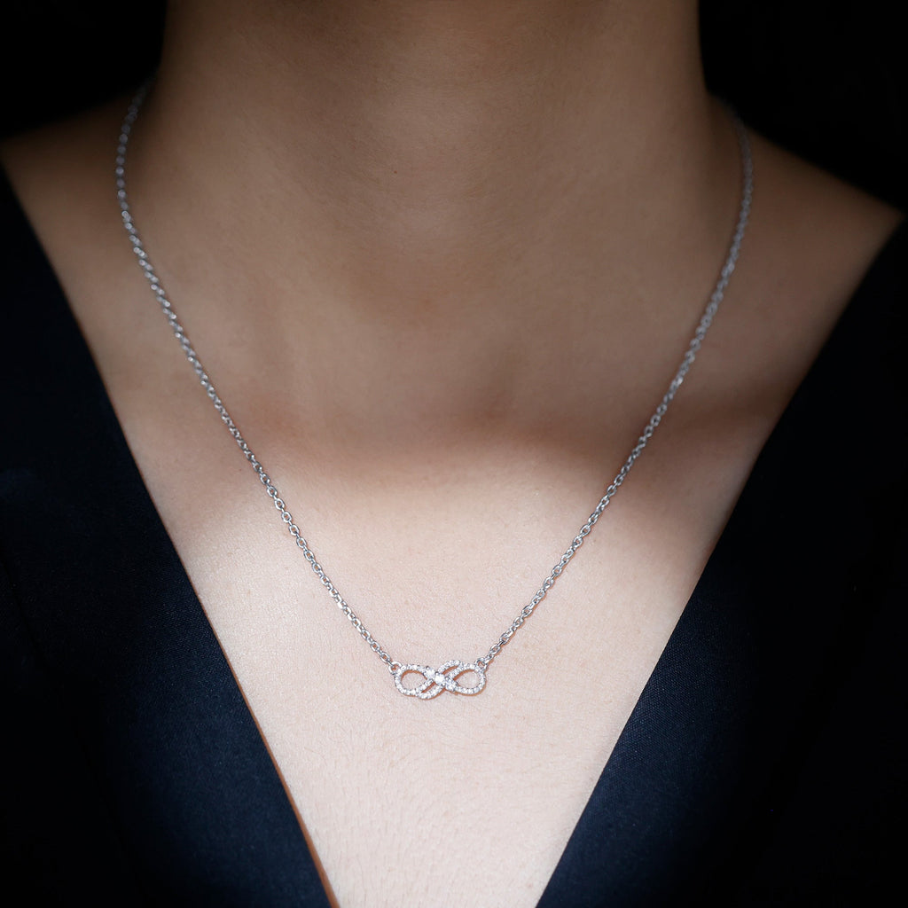 .35 CT Infinity Necklace Moissanite