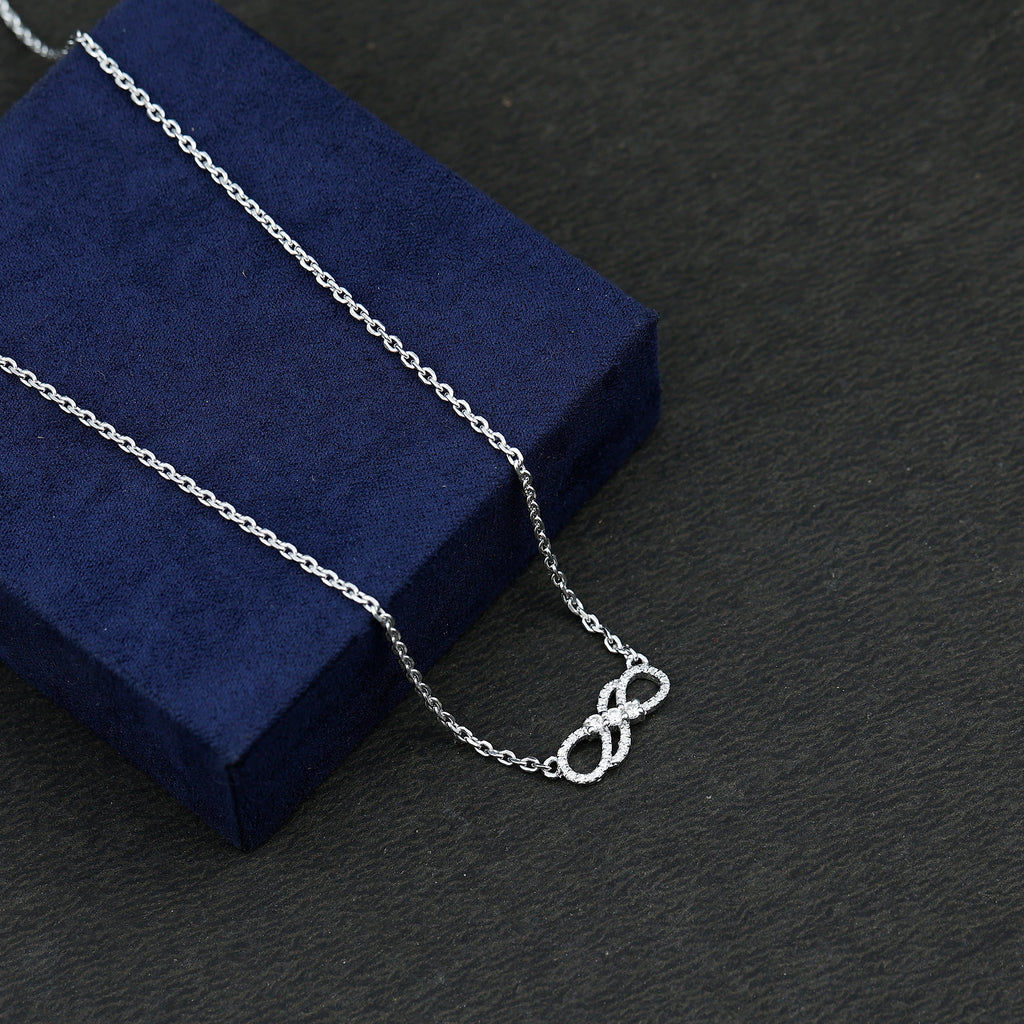 .35 CT Infinity Necklace Moissanite