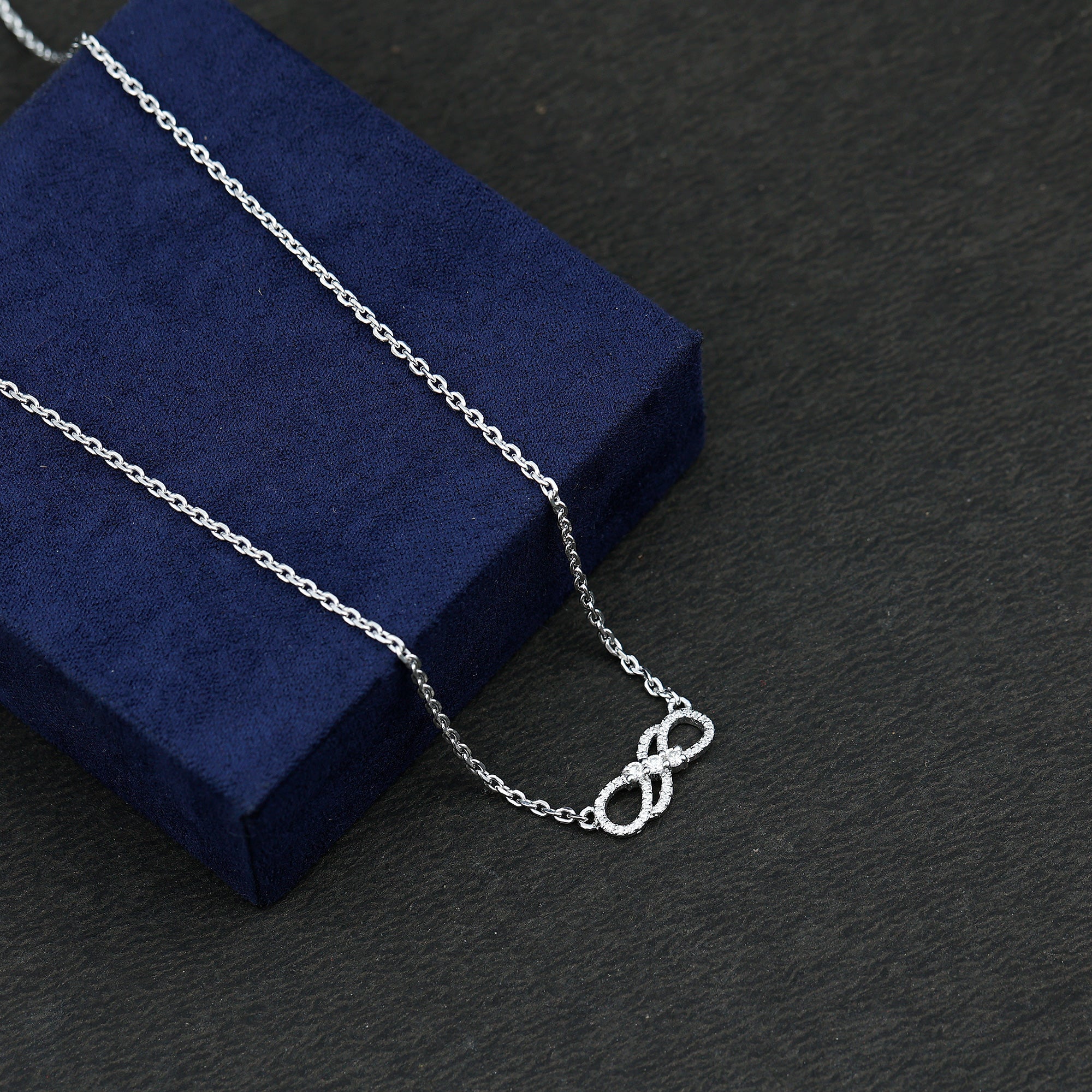 .35 CT Infinity Necklace Moissanite