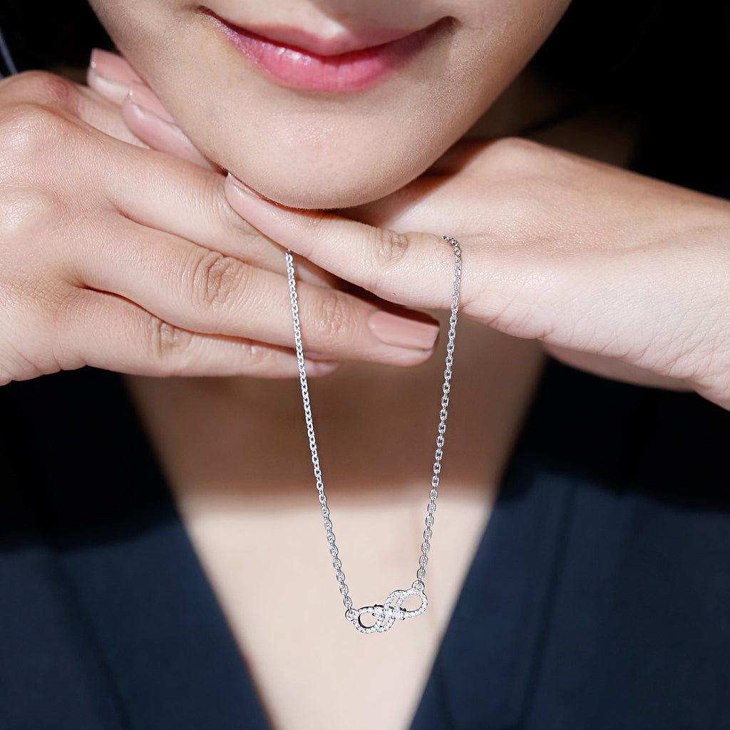 .35 CT Infinity Necklace Moissanite